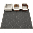 thumbnail image 3 of PLERISE LittleTiger Cat Litter Mat, XL Super Size, Phthalate Free, Easy to Clean, 46x35 Inches, Durable, Soft on Paws, Large Litter Mat, Grey, 3 of 7