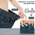 thumbnail image 3 of Boutons pour les Jeans, 8pcs Sans Couture et Sans Outils Boutons de Jean Instantanés pour Pantalons, Boutons de Remplacement, Clips de Bouton, Installation Simple, Réutilisables et Réglables, 3 of 7