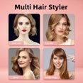 thumbnail image 6 of Hair Straightener and Curler 2 In 1 - USB Rechargeable Multi-Styler Twist Ceramic Flat Iron, Mini Portable Hair Modeling Tool , 3 Levels Adjustable Temps, 6 of 7