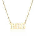 thumbnail image 1 of WREESH Collier Classique Mode Couple avec Numéro d'Or, Accessoires, Pendentif Clavicule, 1 of 2