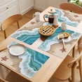 thumbnail image 5 of Summer Ocean Placemats Set of 6, Beach Spray Starfish Non-Slip Place Mats Washable Table Mats for Kitchen Dining Table Decorations Indoor/Outdoor, 5 of 9