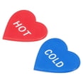 thumbnail image 1 of Unique Bargains Self Stick Hot/Cold Water Label Heart Shape Sticker Signs Multicolor 20 Pack, 1 of 6