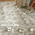 thumbnail image 4 of RUGKING Runner Rug 2x12 Vintage Rug Printed Taupe Dining Room Rug For Hallway Bedroom Kitchen Living Room, 4 of 8