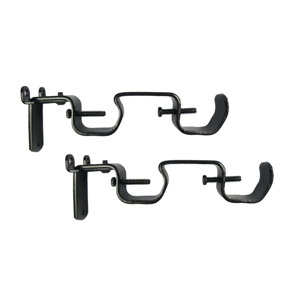 Mainstays Double Rod Converter Bracket Set, Black