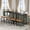 Black, variant on Set of 2 Bar Table, 42.5 Inch Metal Narrow Kitchen Table with Industrial Style for Small Space Dining