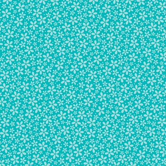 Core'dinations Core Basics Patterned Cardstock 12"X12"-Teal Flower