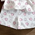 thumbnail image 5 of KPOPLK Toddler Girls Pajamas Kids Pajamas Set Ruffled Short Sleeves Summer Pjs Sleepwear for Girl Size 3-4 Years, 5 of 5
