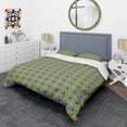 thumbnail image 3 of Designart 'Retro Circular Pattern I' Mid-Century Modern Duvet Cover Set, 3 of 4