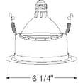 thumbnail image 2 of Juno Lighting Recessed Down Light Trim, 5 in, Wht/Wht, Baffle, Srs205 205 WWH, 2 of 2