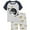 C/Space, variant on WIBACKER 2-9 Years Boys Short Sleeve Sleepwear Kids Summer Pjs Children Sleepwear 2-Pieces Excavator 4T