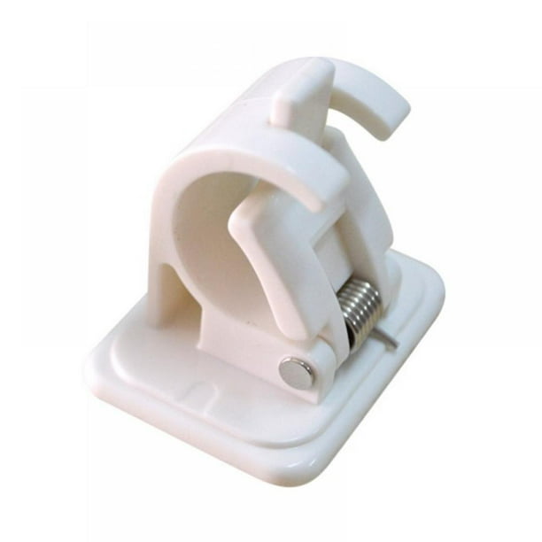 Magazine 2 Self Adhesive Window Shower Curtain Rod End Hanging Clips