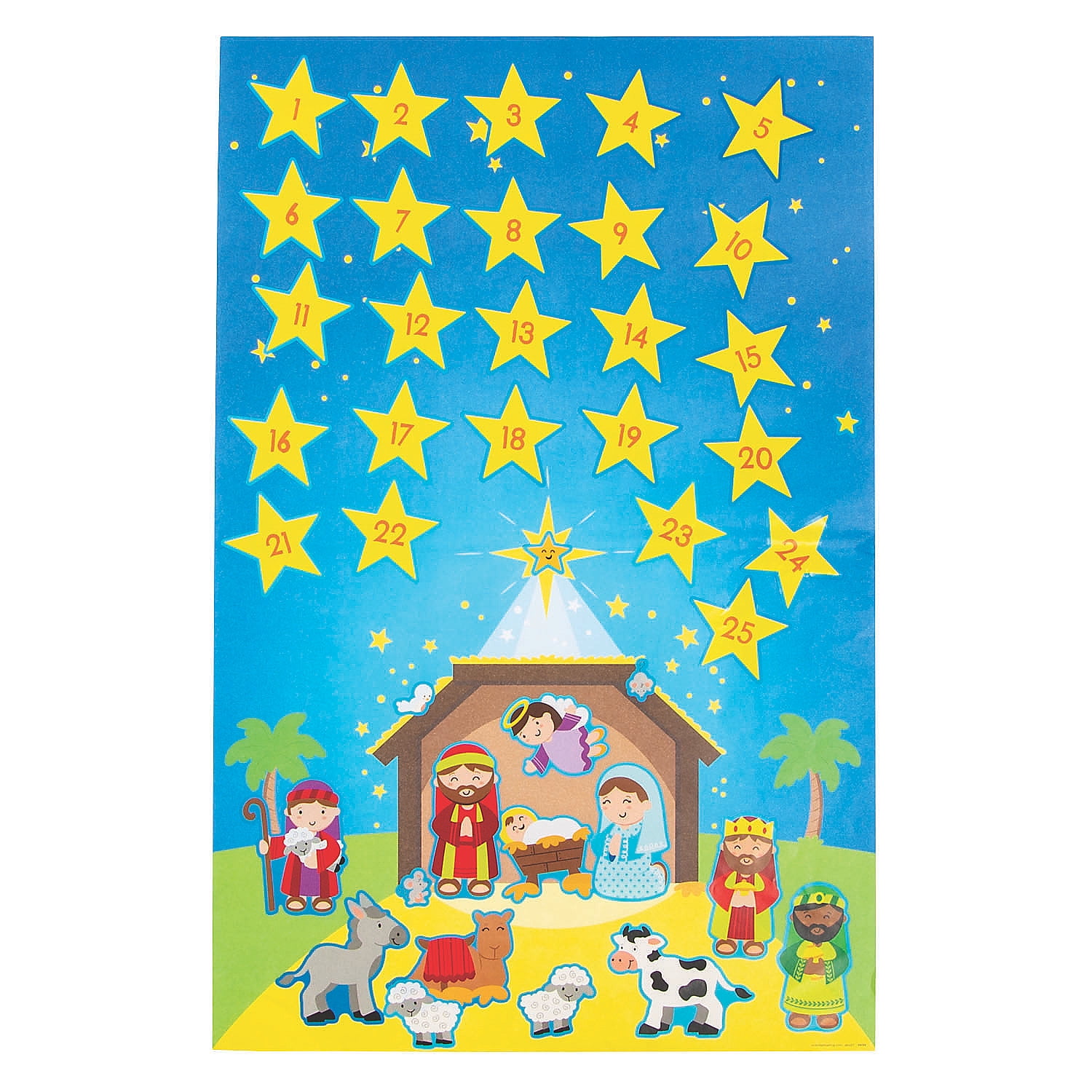 Giant Advent Calendar Sticker Scene Stationery 12 Pieces Walmart giant-advent-calendar-sticker-scene-stationery-12-pieces-walmart