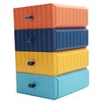thumbnail image 3 of Caja de almacenamiento de plástico, cajón de almacenamiento de escritorio de almacenamiento de plástico de 4 piezas Cajón de almacenamiento construido para precisión, 3 of 8