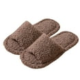 thumbnail image 3 of Fmbrln Womens Mens Winter Slippers Open Toe Fuzzy House Slippers Soft Comfy Home Bedroom Slippers, 3 of 5