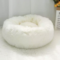 thumbnail image 2 of Cama Redonda De Donut Para Perro Gato Felpa Relajante Cómoda Estera Para Dormir Cesta Blanca 40cm, 2 of 5