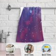thumbnail image 6 of Fireworks Sky Shining Spots Hand Towel Absorbent Bath Towels for Bathroom Sports Gym 28" x 14" Set of 2, 6 of 8