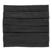 Scunci Classic Knit Headwraps, Perfect for Workouts, Morning Beauty Routines, and Sporty Everyday Looks, in Black, 5ct