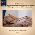 thumbnail image 6 of 45 Degree Elbow Copper Fitting 3/4” Copper Elbow Cpvc Pipe Fitting - 45 Degree Copper Elbow Pipe For Plumbing & Heating Systems (Pack of 20), 6 of 7