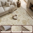 thumbnail image 5 of SIXHOME 9'x12' Area Rugs for Living Room Machine Washable Area Rugs Soft Non-Slip Retro Carpet Traditional Floral Rugs for Bedroom Dining Room Office Home Decor Cream/Beige, 5 of 7