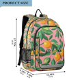thumbnail image 2 of FORMRS School Backpack 17" Student Travel Bag with Laptop Compartment, Pink Oranges, 2 of 7