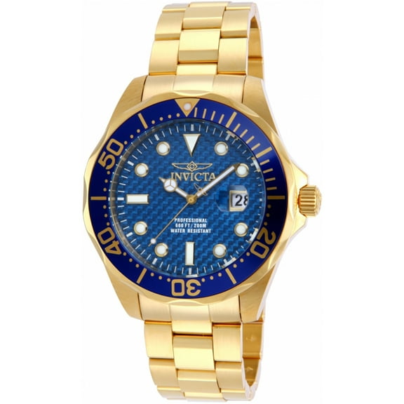 Invicta Men's Pro Diver 14357 Gold Stainless-Steel Plated Swiss Quartz Fashion Watch