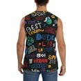 thumbnail image 4 of Balery Basketball Camisetas sin mangas para hombre, absorbe la humedad y protege contra el mal olor.-Medium, 4 of 7