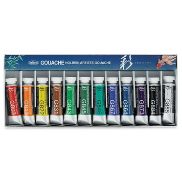 Holbein Irodori Artist Gouache - Summer, Set of 12, 15 ml, Tubes