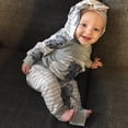 thumbnail image 4 of Actoyo 0-18M Newborn Baby Boy Elephant Animal Hooded Tops Long Pants Outfits Clothes Set, 4 of 12