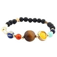 thumbnail image 4 of 2x Pulsera Del Solar 8 Planetas Galaxy Pulsera Decoración Accesorios de Ropa Niñas Mujeres Pulsera de Cuentas de Piedra Braz 2 piezas, 4 of 8