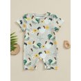 thumbnail image 2 of Loalirando Baby Boys Girl Farm Clothes Short Sleeve Chicken One Piece Romper Casual Jumpsuit Summer Country Stuff, 2 of 8