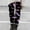 #4 Black, variant on Thermal Leggings for Women Bats Cobweb Halloween Print Elastic Waist High Waisted Stretchy Tight Yoga Pants