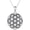 black onyx flower of life, variant on YAFEINI Flower of Life Necklace 925 Sterling Silver Abalone Shell Mother of Pearl Turquoise Black Onyx Flower of Life Pendant Jewelry for Women Men