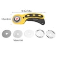 thumbnail image 2 of 45mm Rotary Cutter,Splash Rotary Cutter With Blades, For Fabric Leather Paper Vinyl Diy Craft Patchwork Sewing Tool, Perfect For Diy Craft, Patchwork, And Precision Cutting, 2 of 8