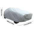 thumbnail image 3 of AHMT Padded Hail Protector Car Cover, Waterproof All Weather Thicken Hail Blankets for Car, Full Outdoor Car Cover for Hail Rain Sun Wind, Compatible with Many Models(B,M), 3 of 8
