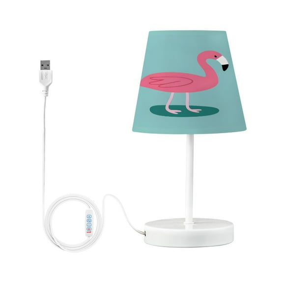 Cartoon Flamingo Desk Lamp LED Table Nightstand Lamps with 3 Color Temperatures for Home Bedroom Living Room Decor 6x11