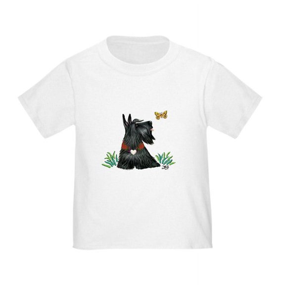 CafePress - Scotty And Butterfly Toddler T Shirt - Cute Toddler T-Shirt, 100% Cotton