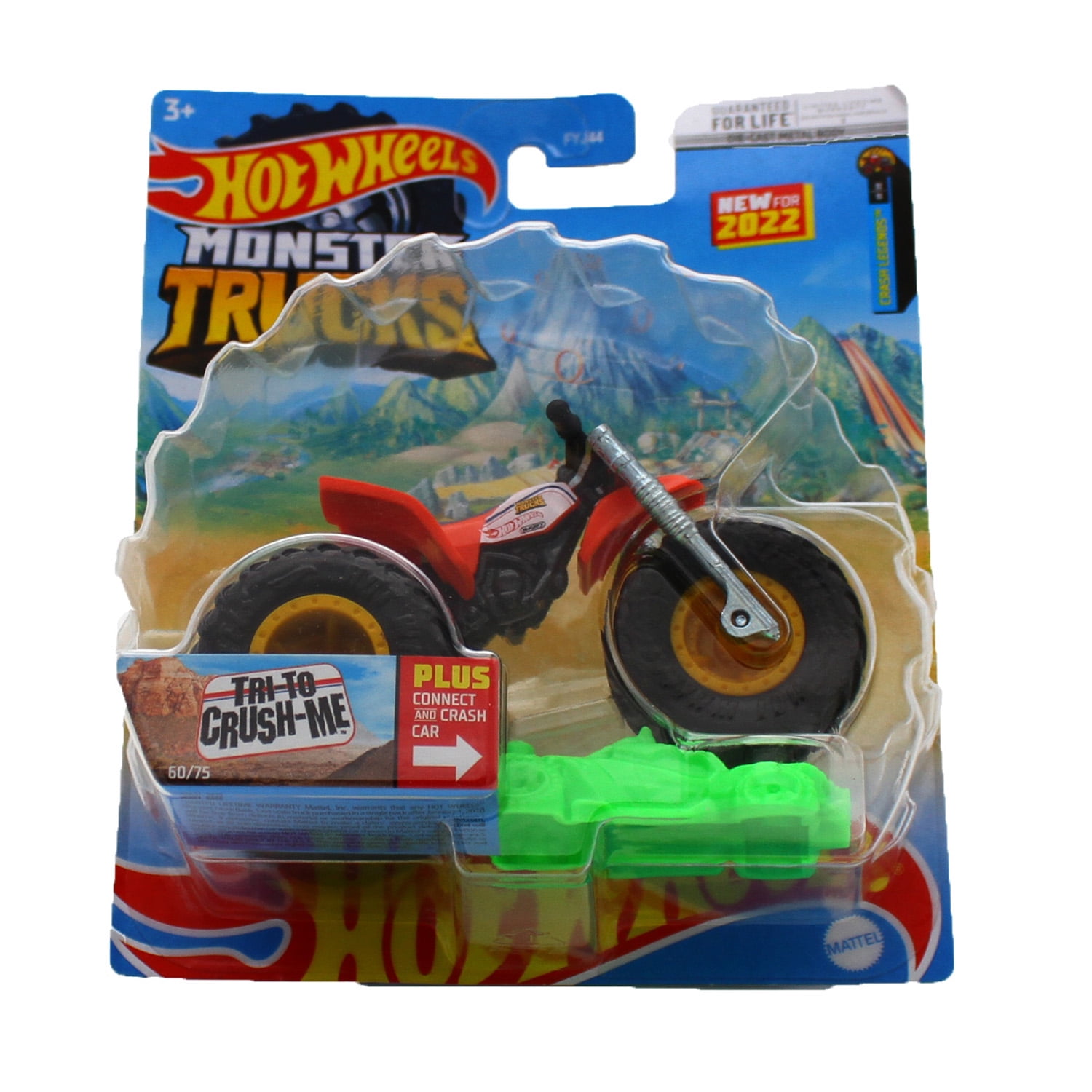 Hot Wheels Monster Trucks Crash Legends Tri To Crush-me 164 Diecast Car  Mattel Toys - ToyWiz