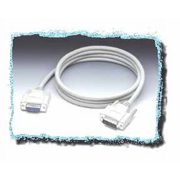 IEC M2012 DB15 Male to Female 15 Conductor Straight Through Cable 6'