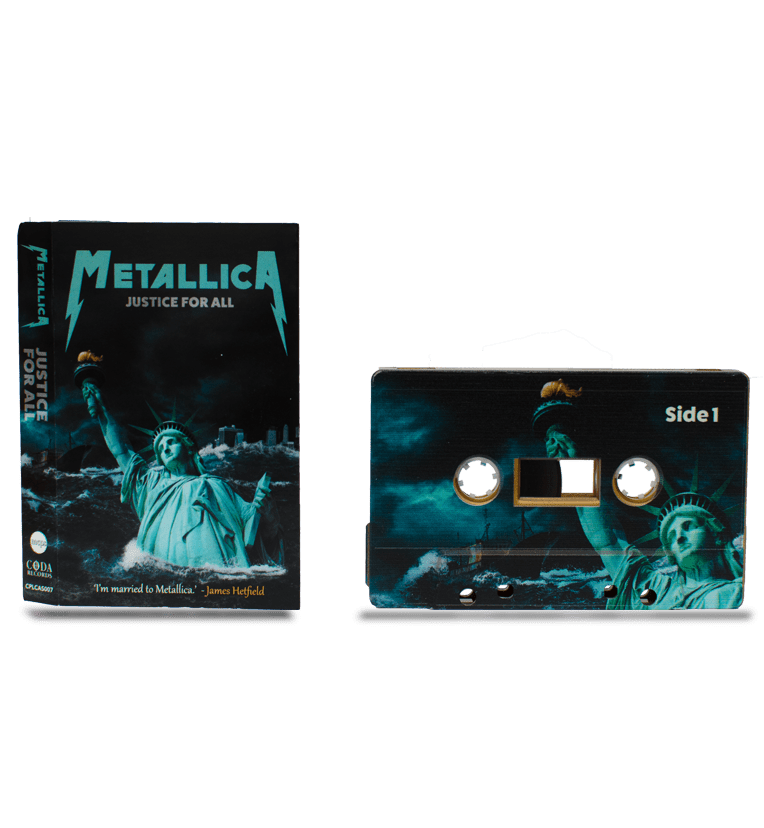 METALLICA JUSTICE FOR ALL (GOLD SHELL) Music Cassette Tapes