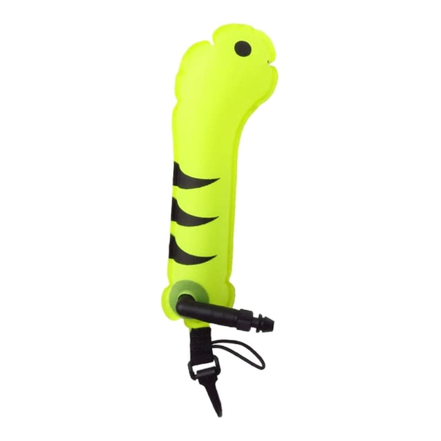 Siruishop Marqueur de Surface de Plongée Bouée Compacte Gonflable pour Équipement de Plongée Jaune Fluorescent