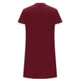 thumbnail image 4 of Patlollav 2024 Womens Dresses,Women Summer Short Sleeve Dresses Contrasting Color for Home Short Dress, 4 of 6