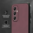 thumbnail image 6 of Nalacover Case for Samsung A34 5G,Slim Luxury Premium PU Leather Non-Slip Grip Shockproof Bumper Anti-Scratch [ with Tempered Glass Screen Protector ] Cases for Samsung Galaxy A34 5G, Wine Red, 6 of 8