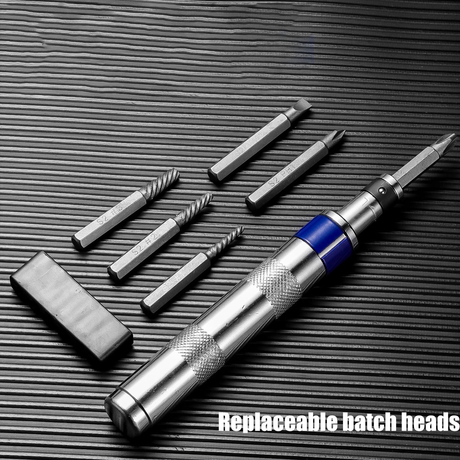 Steel Impacts Screwdriver Set Detachable Head Reversible Direction Driver Chisels Bit Tool For Industrial Repairs