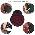 thumbnail image 3 of Swivel Car Seat Cushion, 15.75" Rotating Seat Cushion Elderly for Car, Car Swivel Cushion Mesh Pad, Car Rotating Seat Cushion for Office Car Home Chair, 3 of 8