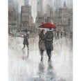 thumbnail image 3 of OToole, Tim 12x14 Black Modern Framed Museum Art Print Titled - Rain in The City II, 3 of 5