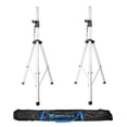 thumbnail image 3 of (2) Rockville White 15" PA DJ Speaker Covers+Scrims+Stands+Lights+Event Facade, 3 of 14