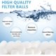 thumbnail image 3 of Bolas filtrantes para piscina de 700 g, bolas reutilizables, bolas filtrantes en lugar de arena filtrante de 25 kg, para piscina, filtración de agua (blanca) ER, 3 of 5