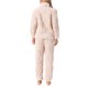thumbnail image 3 of Conjuntos de pijama de mujer INSPIRE CHIC de franela de manga larga suave, cálido y cómodo para el invierno con bolsillos en color beige, 3 of 6