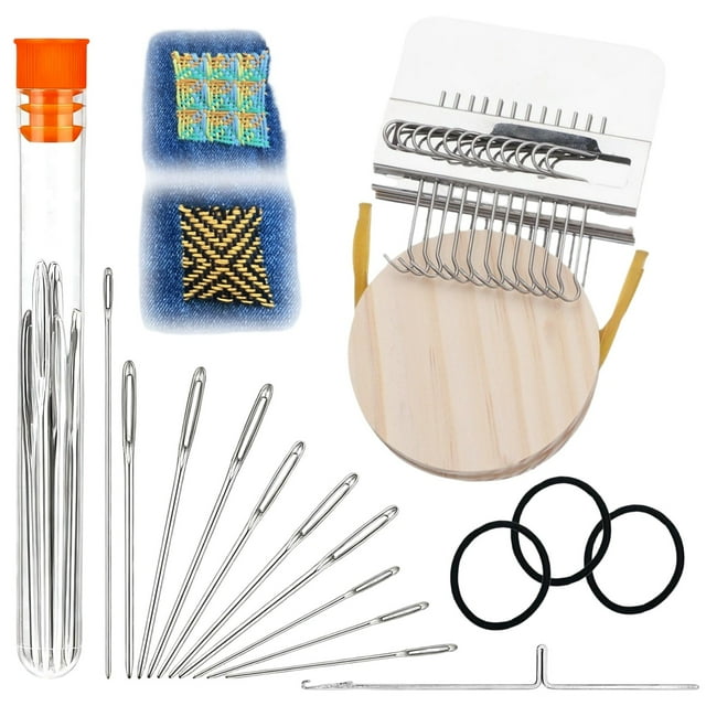 Hearth & Gear Knitting For Beginners Mini Portable Patch Darning Patchwork Weaving For Quickly Sewing Sewing Craft