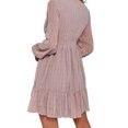 thumbnail image 3 of Jumpingount Mujeres otoño primavera Sexy vestido con cuello en V fiesta banquete niñas vestidos de manga larga gasa Streetwear Clubwear ropa Vestidos METRO Jumpingount AP015358-03, 3 of 6